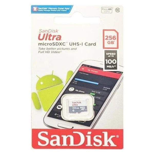 Sandisk Ultra Microsdxc 256gb Hafıza Kartı Class 10 Uhs-I Hızlı Veri Transferi Geniş Uyumluluk - Görsel 3