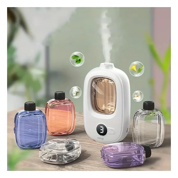 Mioji Smell 2X Aromaterapi Şarjlı Yeni Nesil Otomatik Oda Kokusu Makinesi - Mavi Rüzgar Çanları - Görsel 2