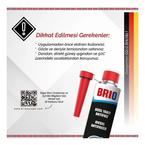 Brio 300 Ml Dizel Yakıt Katkısı - Görsel 5