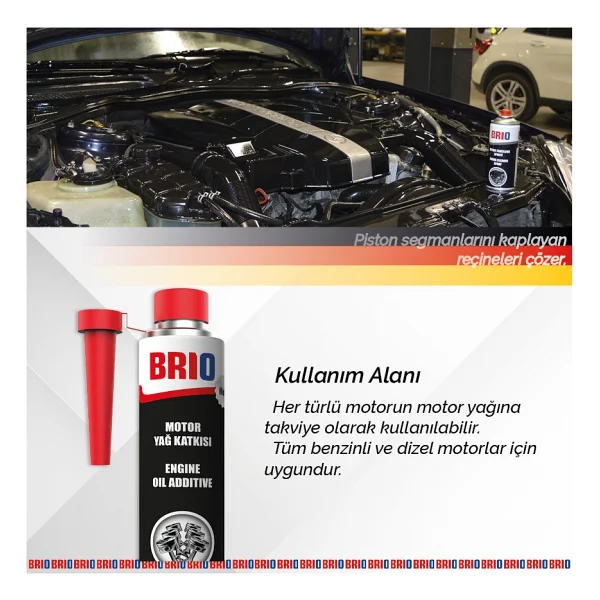 Brio 300 Ml Mos2 Motor Yağı Katkısı - Görsel 8