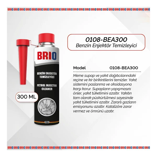 Brio 300 Ml Benzin Enjektör Temizleyici - Görsel 2