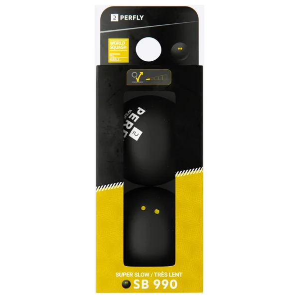 Decathlon Perfly Squash Topu - 2'li - Çift Sarı Noktalı - Sb 990 - Görsel 5