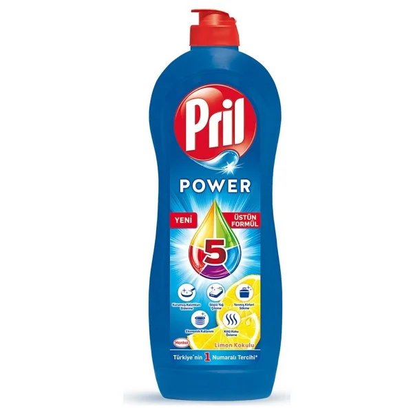 Pril Power Limon Sıvı Bulaşık Deterjanı 675 Gr/653 Ml - Görsel 10