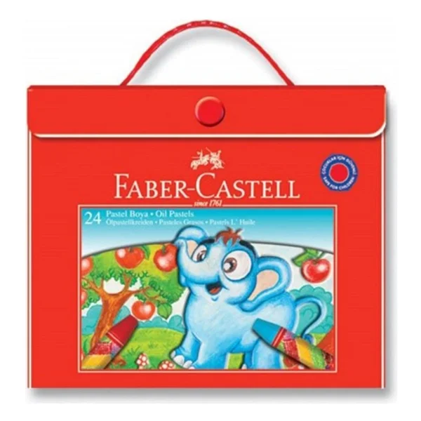 Faber-Castell Faber Castell 24'lü Çantalı Pastel Boya Kalemi Set - Görsel 7