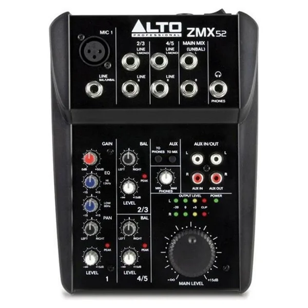Alto Zephyr Zmx52 5 Kanal Analog Mikser - Görsel 4