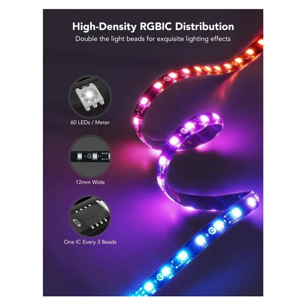 Govee Envisual T2 Rgbıc H605c 75-85 İnç TV Arkası LED Aydınlatma - Görsel 4