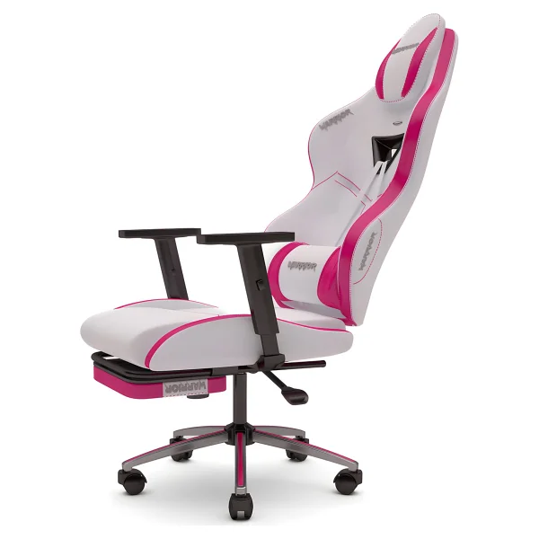 Warrior 1698b0518 Aragorn Blanc Pembe Ayak Uzatmalı Deri Oyuncu Koltuğu - Görsel 3