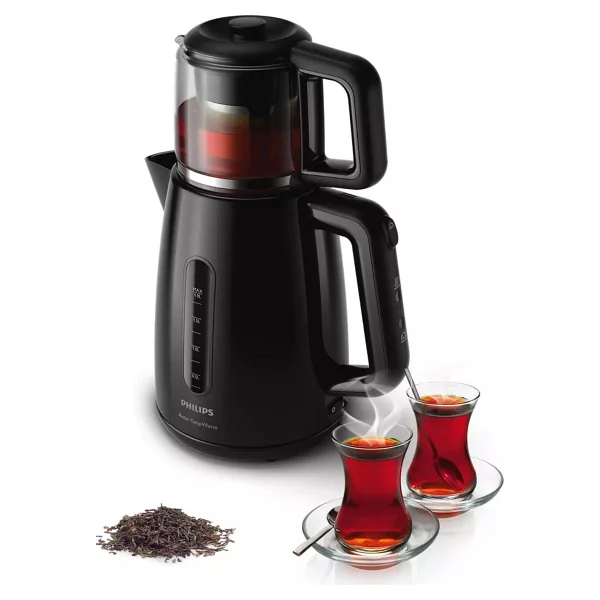 Philips Daily Collection Çay Makinesi, 1700w, 1,9 Lt Su Isıtıcısı, Otomatik Sıcak Tutma, Cam Demlik, Hd7301/00 - Siyah - Görsel 9