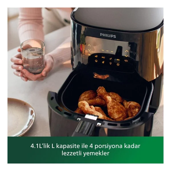 Philips Airfryer 3000 Serisi Hd9252/90 Essential L 4.1 Lt Yağsız Fritöz - Görsel 6