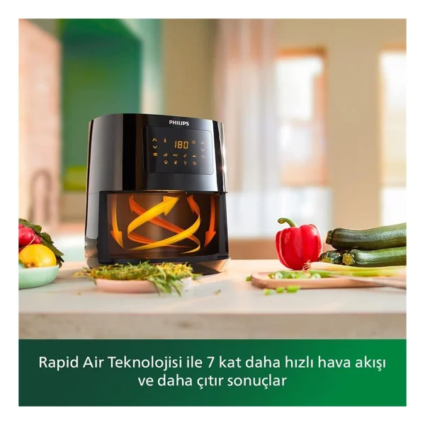 Philips Airfryer 3000 Serisi Hd9252/90 Essential L 4.1 Lt Yağsız Fritöz - Görsel 2