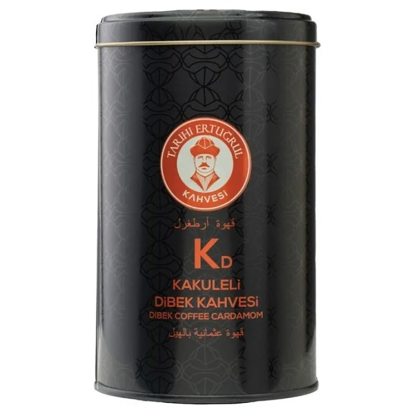 Tarihi Ertuğrul Kahvesi Kakuleli Dibek Kahvesi Teneke 250 G - Türk Kahvesi - 250 Gr - Görsel 2