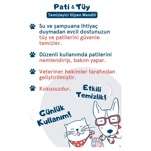 Zozo Cares Pati & Tüy Temizleyici Hijyen Mendili - 3'lü Avantaj Paket (150 Yaprak) - Görsel 2