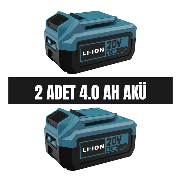 Catpower 4235 20 V 4.0 Ah Çift Akülü Elektrikli El Aletleri Seti - Görsel 2