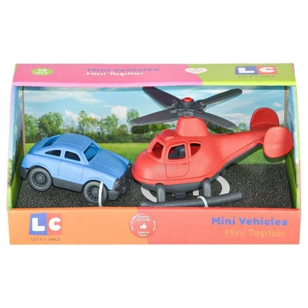 Let's Be Child Minik Taşıtlar Helikopter Ve Minik Araba Lc-30938 - Görsel 5