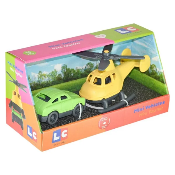 Let's Be Child Minik Taşıtlar Helikopter Ve Minik Araba Lc-30938 - Görsel 2
