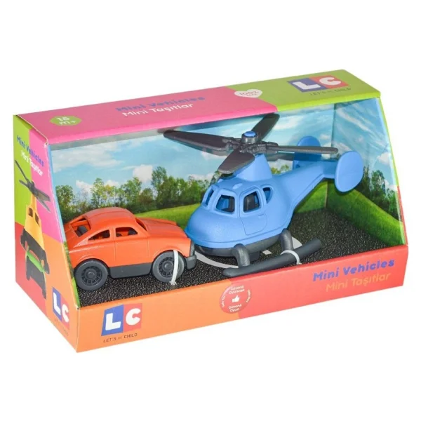 Let's Be Child Minik Taşıtlar Helikopter Ve Minik Araba Lc-30938 - Görsel 3