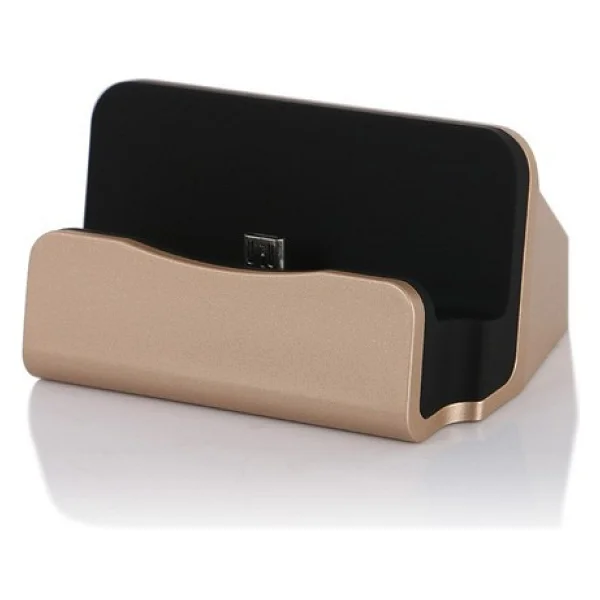 Notech Micro USB Universal Masaüstü Şarj Aleti Dock Gold - Görsel 6