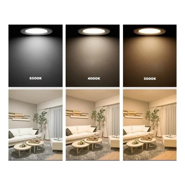 Helios Opto 15w Siva Alti Yuvarlak Panel 3200k Gunisigi Isik Hs 1004 - Görsel 5