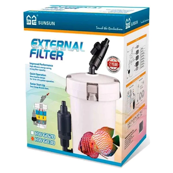 Sunsun Hw-603b 400 Lt/H 6 W Akvaryum Dış Filtre - Görsel 5