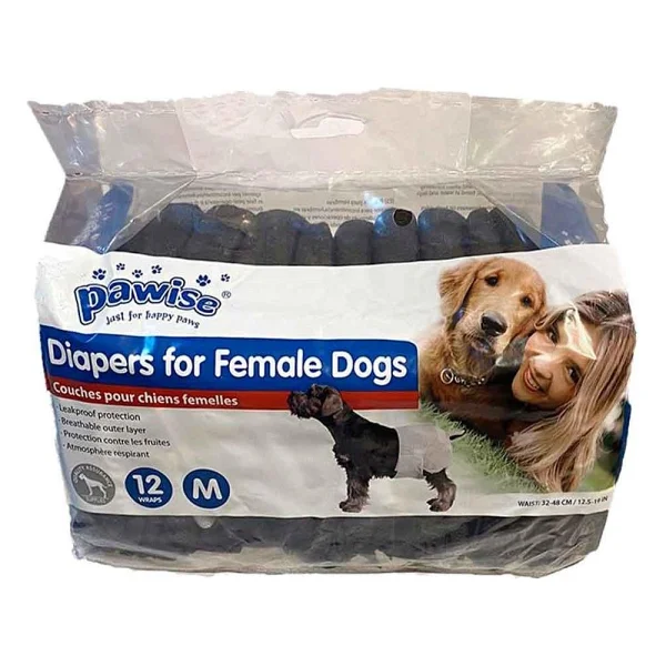 Pawise Ultra Emici Köpek Bezi 12'li Siyah M - Görsel 2