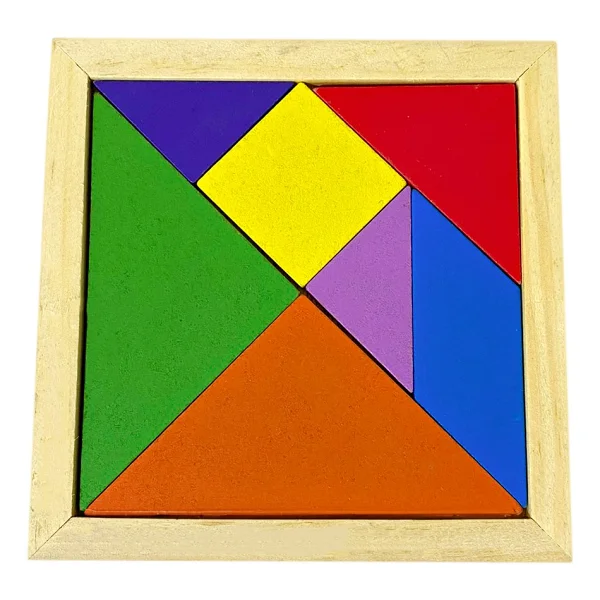 Hamaha Wooden Toys Doğal Ahşap 7 Parça Mini Tangram Hmh-130 - Görsel 2