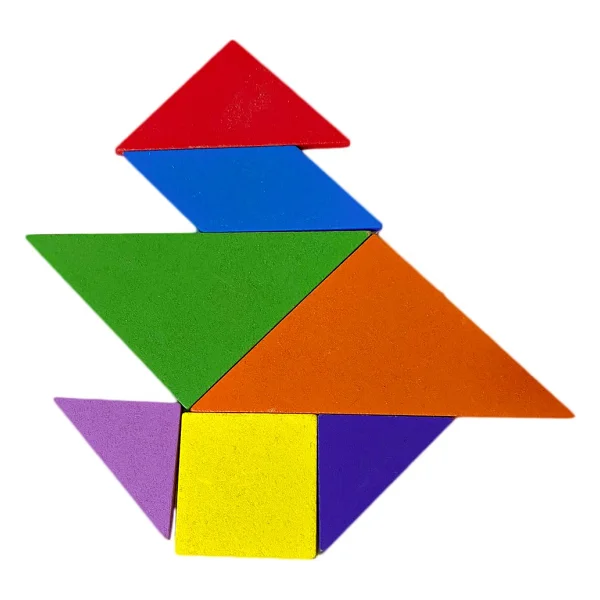 Hamaha Wooden Toys Doğal Ahşap 7 Parça Mini Tangram Hmh-130 - Görsel 3