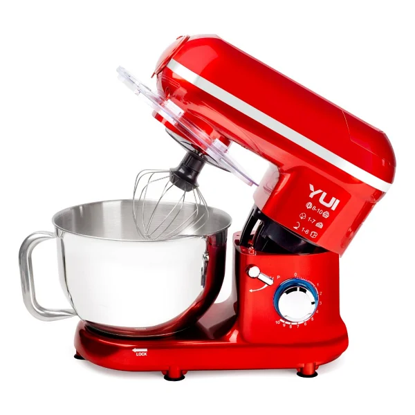 Yui M-120 Multi Fonksiyonel 1300 W 5 lt Kırmızı Stand Mikser - Görsel 4