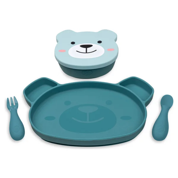Tum Tum Silikon Beslenme Seti Boris Bear (5 Parça) - Görsel 5