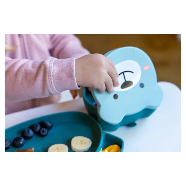 Tum Tum Silikon Beslenme Seti Boris Bear (5 Parça) - Görsel 3