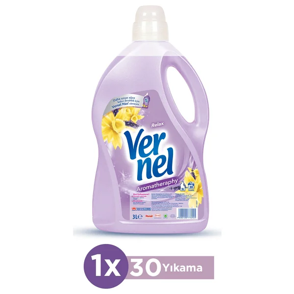 Vernel Aromatherapy Relax Yumuşatıcı 30 Yıkama 3 Lt - Görsel 3