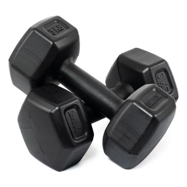Moccastyle Siyah 3 Kg X 2 Adet 6 Kg Dambıl Seti 6 Kg Dumbell Set - Görsel 3