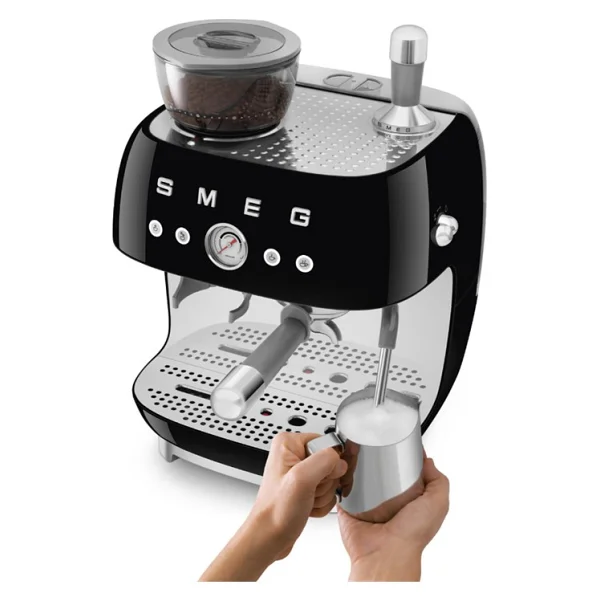 Smeg Egf03bleu Siyah Öğütücülü Espresso Makinesi - Görsel 5