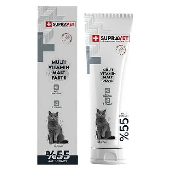 Supravet Multivitamin 100 Gr Malt Kedi Macunu - Görsel 2