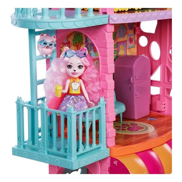 Enchantimals Şehir Evi ve Kafe Oyun Seti HHC18 - Görsel 8