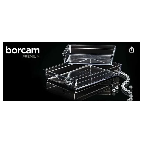 Paşabahçe Premium 159128 2'li Dikdörtgen Borcam Seti - Görsel 2
