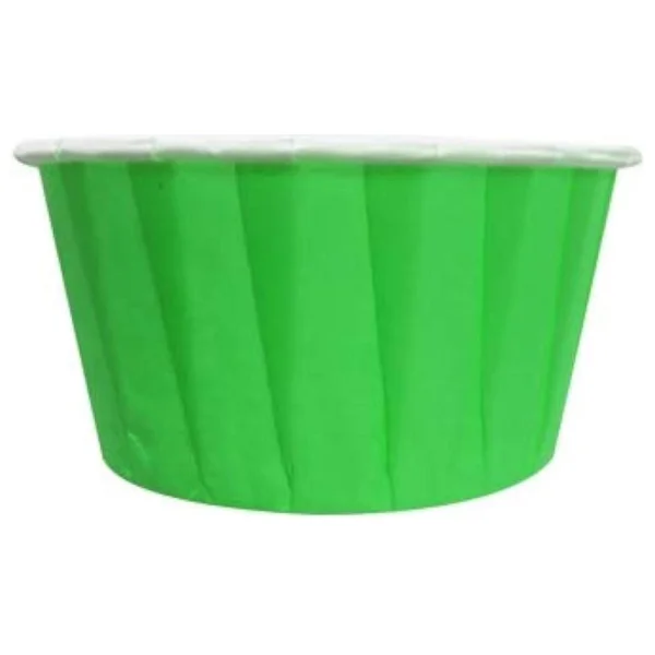 Dolphin Muffin Kağıt Karton Yeşil Cupcake Kek Kalıbı Kapsülü Kabı - 50 Adetlik 5 Paket - Görsel 4