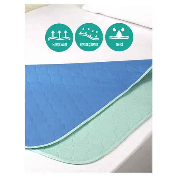 Cde Abso 5 Katlı Yıkanabilir Emici Ve Koruyucu Çocuk Tuvalet Eğitim Pedi 85 X 90 Cm - Görsel 4