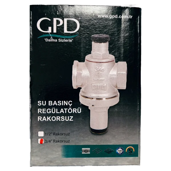 Gpd Su Basınç Düşürücü Regülatörü Rakorsuz (3/4) - Görsel 2