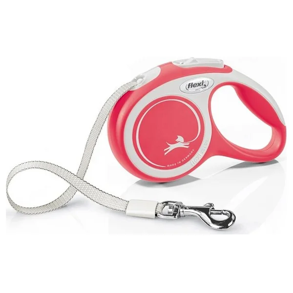 Flexi New Comfort 5 m Şerit Medium Kırmızı Otomatik Köpek Tasması - Görsel 6