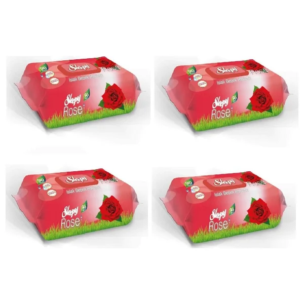 Sleepy Gül Kokulu 90 Yaprak 2'li Paket Islak Mendil - Görsel 2