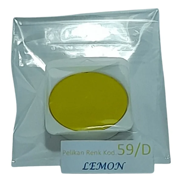 Pelikan Suluboya Tableti Tekli 6,5 Gram 59/D Lemon - Sarı Limon - Limon Sarısı - Görsel 2