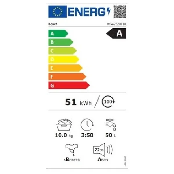 Bosch Wga252zxtr 10 Kg 1200 Devir Çamaşır Makinesi - Görsel 5