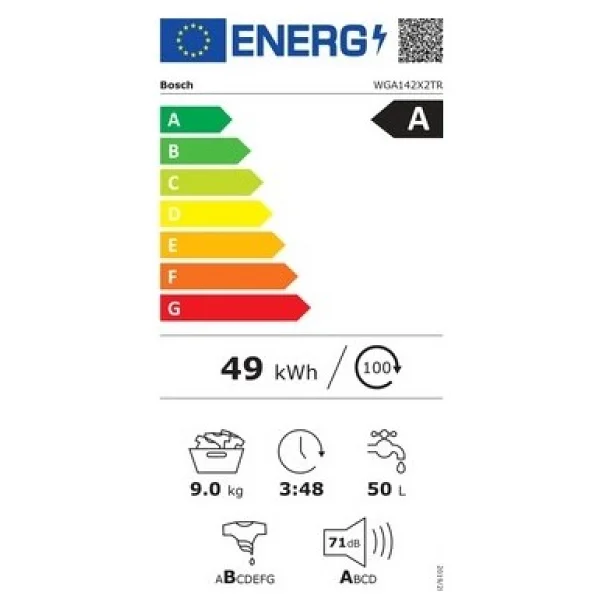 Bosch Wga142x2tr 1200 Devir 9 Kg Çamaşır Makinesi - Görsel 4