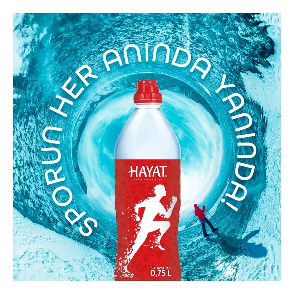 Hayat Sporcu Kapak Su 12x750 Ml - Görsel 3
