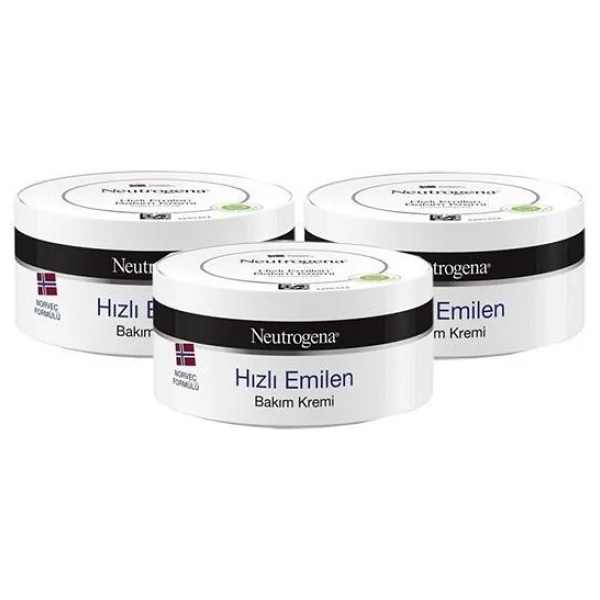 Neutrogena Hızlı Emilen Bakım Kremi 200 Ml 3 Adet - Görsel 3