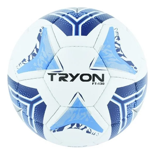 Tryon Ft-130 Dikişli Futbol Topu Beyaz Mavi Renk Beyaz Mavi - Görsel 4