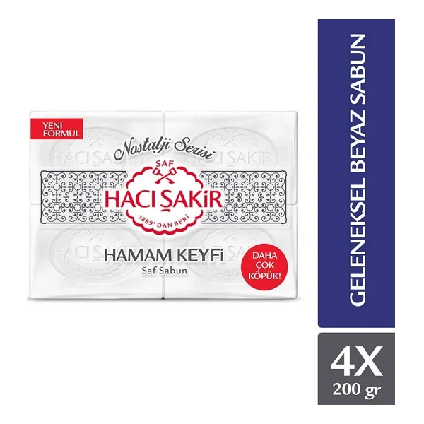 Hacı Şakir Sabun 800gr Hamam Keyfi (Nostalji Serisi) (18 Li Set) - Görsel 2