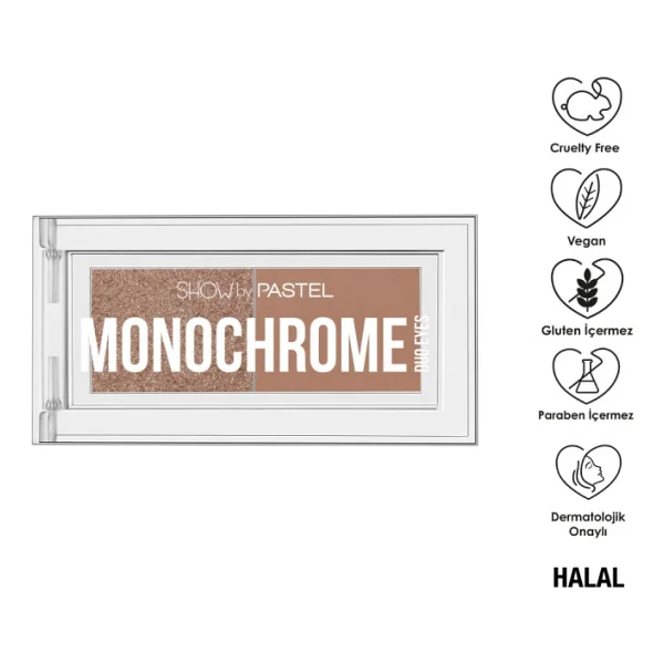 Show By Pastel Monochrome Duo Eyes 22 Mocha Latte Far Paleti - Görsel 3