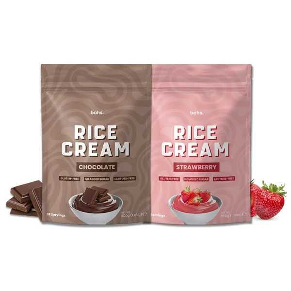 Bahs İkili Rice Cream Paketi (Chocolate & Strawberry) - 1600gr - 36 Servis - Görsel 2