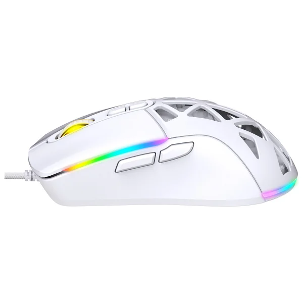 Claws Nexus X1 Beyaz Makrolu Optik Kablolu Oyuncu Mouse - Görsel 5